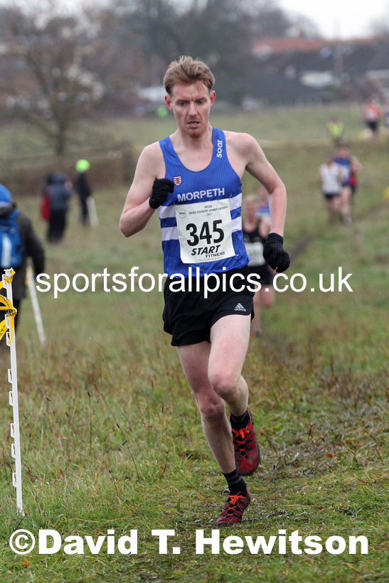 Senior men, 2021 North Eastern Cross Country Championships, Sedgefield. Photo: David T. Hewitson/Sports for All Pics